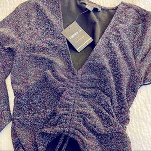 🌸💟 FINAL SALE 💟🌸 Forever 21 Metallic Multicolor Knit Crop Top